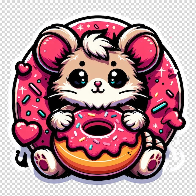 PSD lovely cute adorable sticker