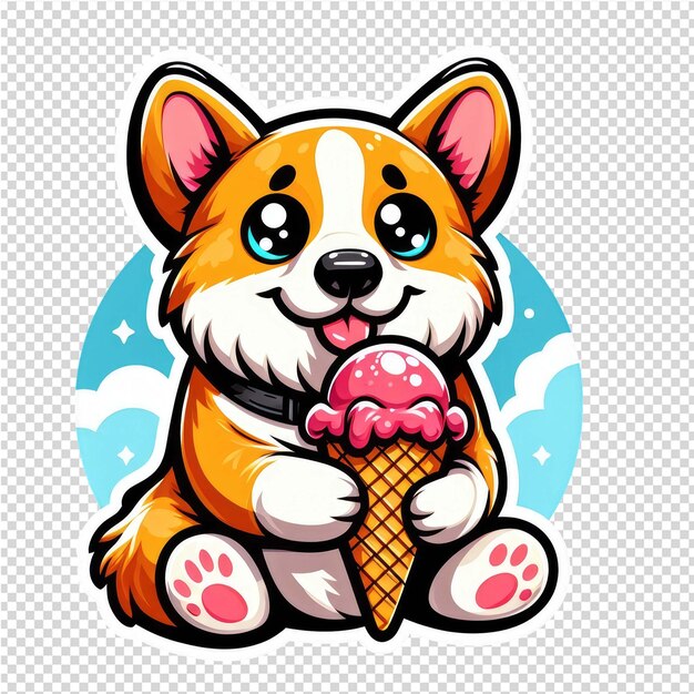 PSD lovely cute adorable sticker