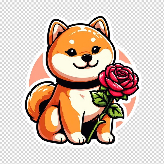 PSD lovely cute adorable sticker