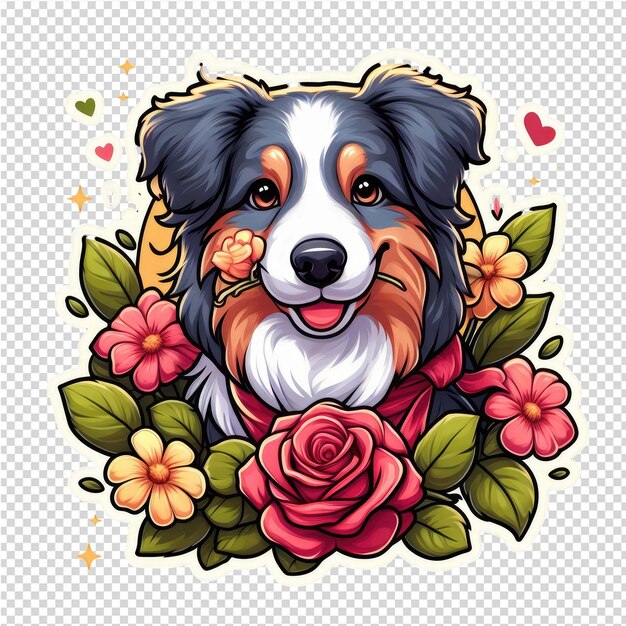 PSD lovely cute adorable sticker