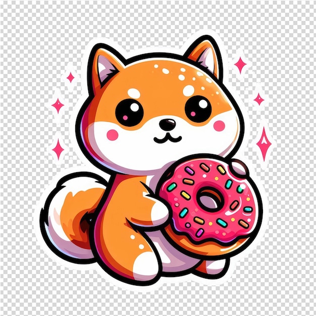 PSD lovely cute adorable sticker