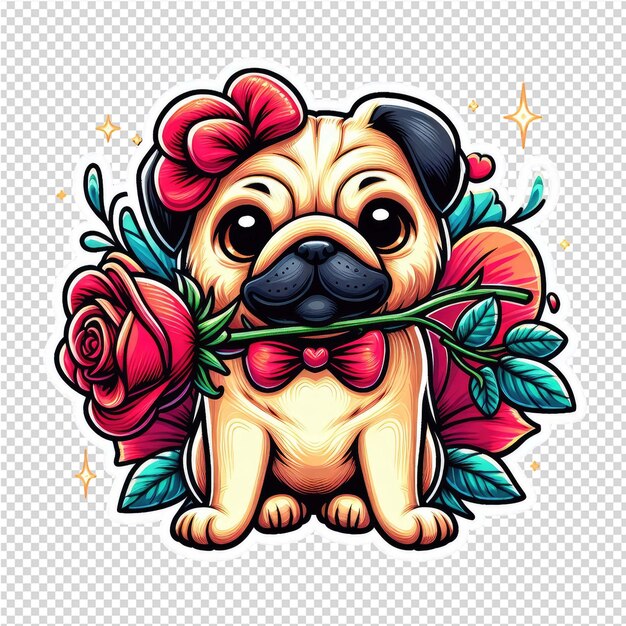 PSD lovely cute adorable sticker