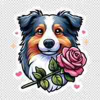 PSD lovely cute adorable sticker