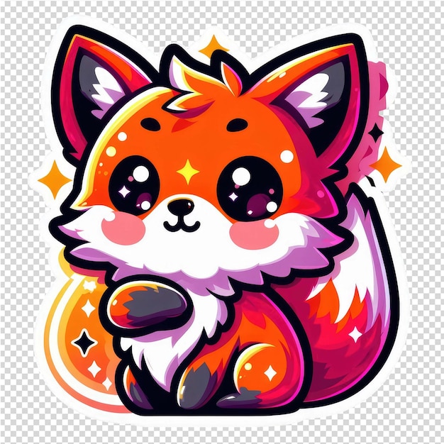 PSD lovely cute adorable sticker