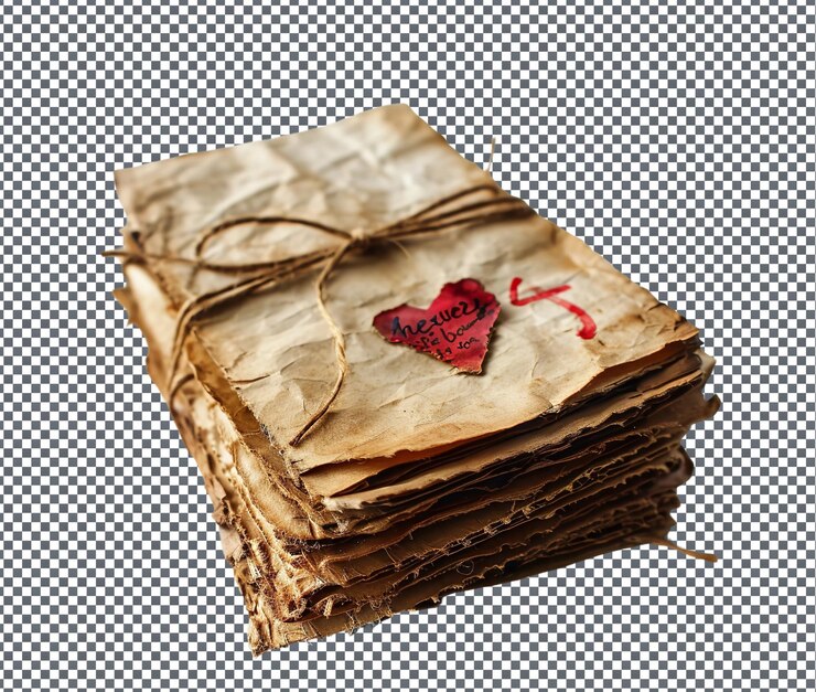 PSD lovely handmade love coupons isolated on transparent background