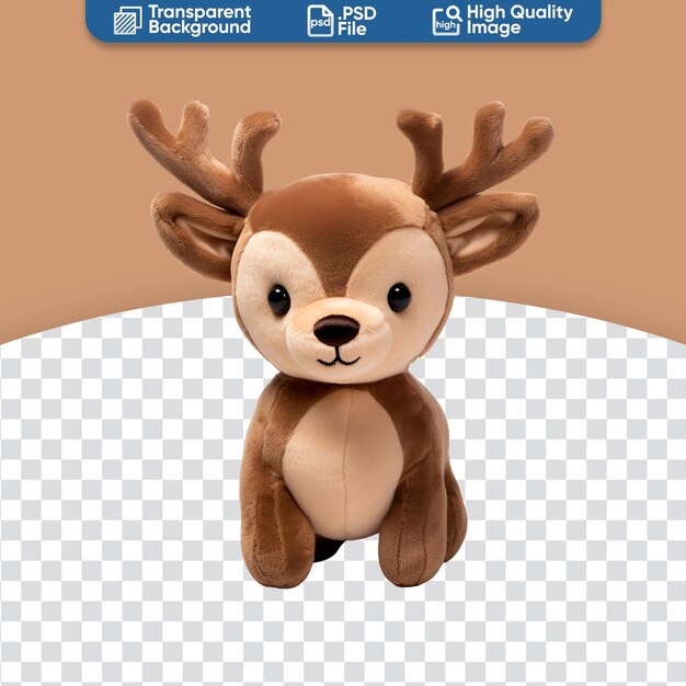 PSD lovely plush reindeer cuddly creature toy