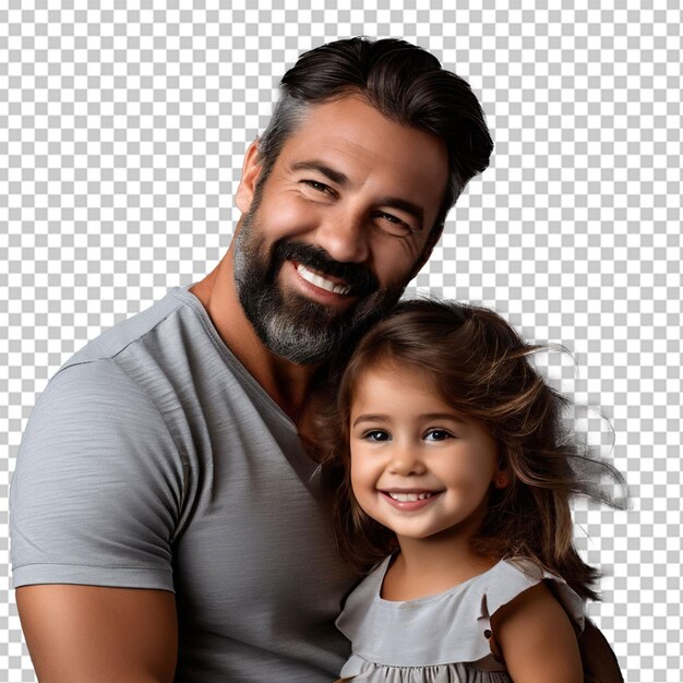 PSD low angle shot of a father holding his baby out while she is smiling