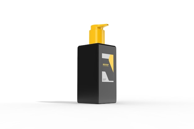 Low Angle View of Cologne Bottle Mockup