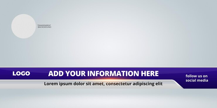 PSD lower thirds template