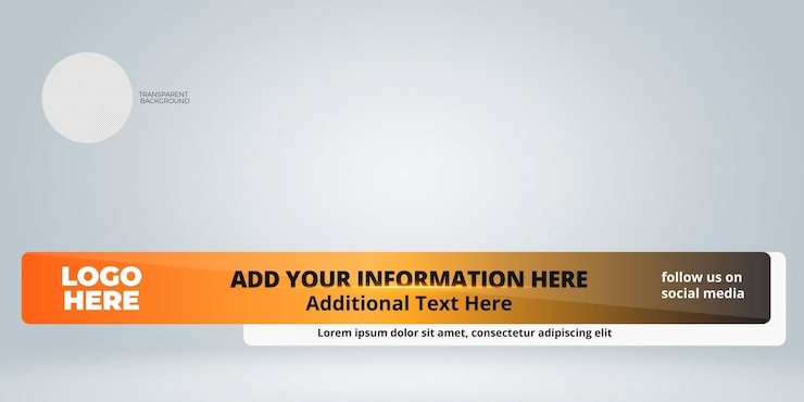 PSD lower thirds template