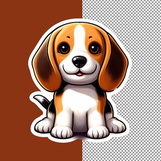 Loyal doggy companion png sticker