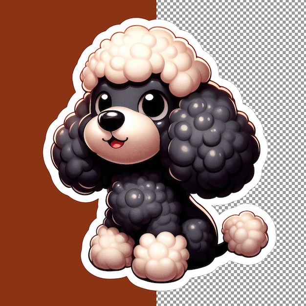 PSD loyal doggy companion png sticker