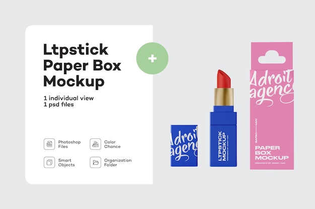 PSD ltpstick paper box-model