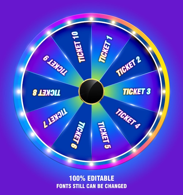 lucky wheel spin lottery rainbow