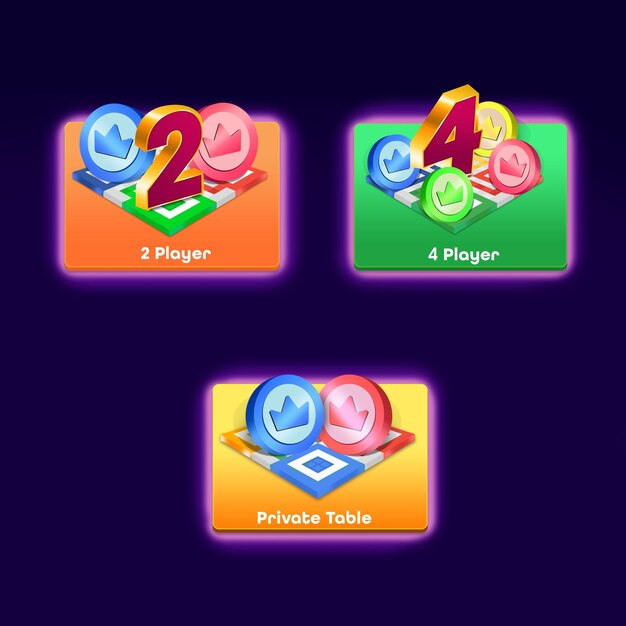 Ludo Game Modes 2 and 4 Player Options with Private Table