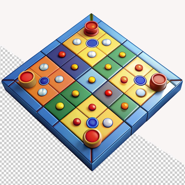 PSD ludo game on transparent background