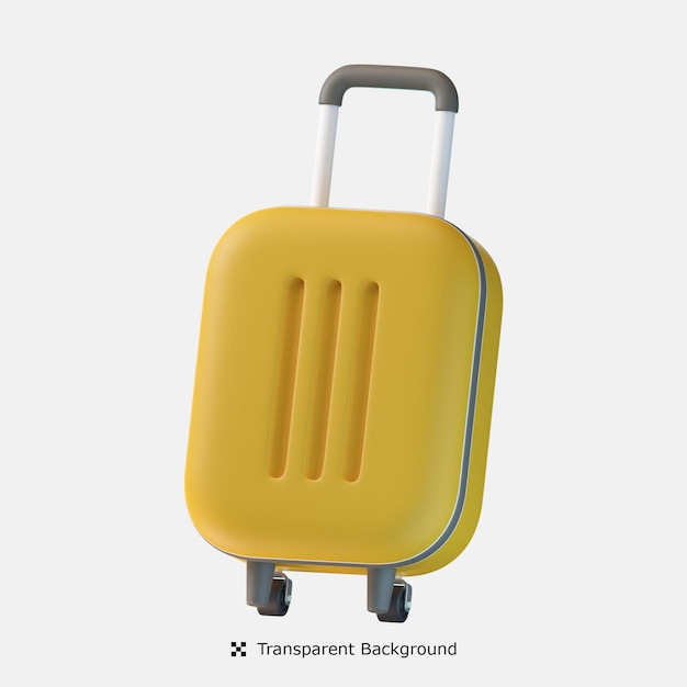 Luggage 3d icon illustration