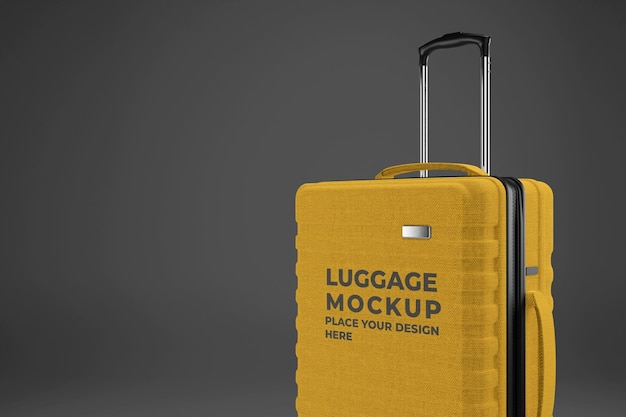 Luggage travel simple mockup