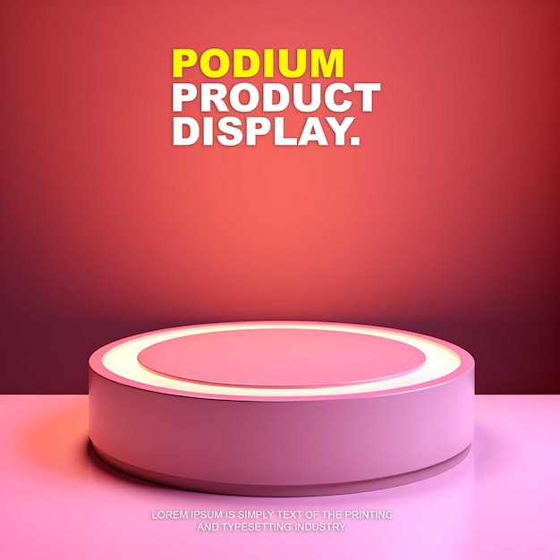 Luksuriøst og elegant podiestadie, mockup til produktfremvisning, til produktpræsentation