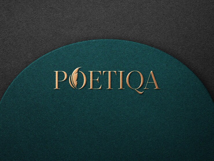 PSD luksusowa makieta logo z efektem złotej folii
