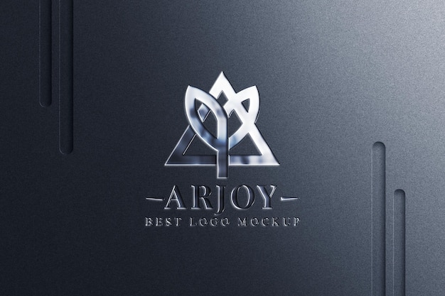 Luksusowa makieta z wytłoczonym metalicznym logo