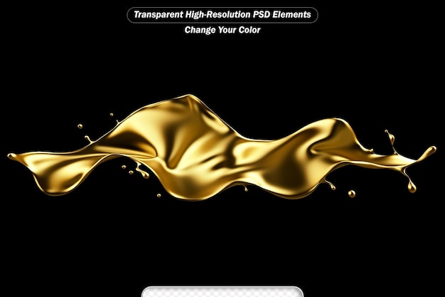 PSD luksusowe, eleganckie, płynne złoto.