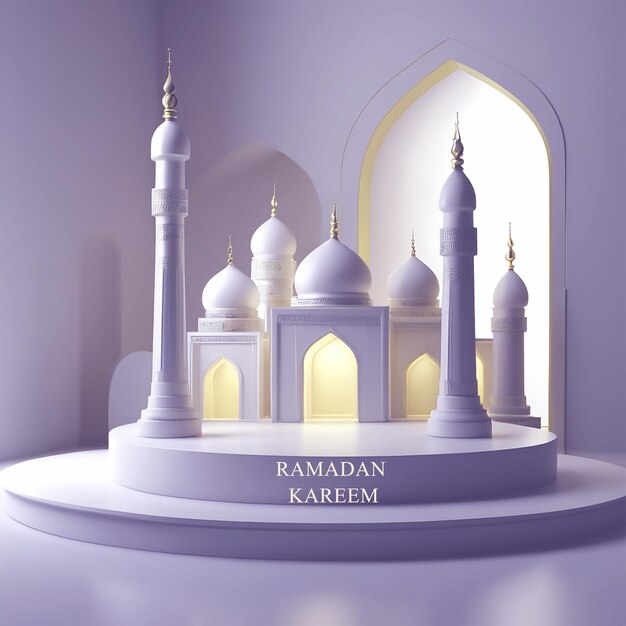 Luksusowe Podium Ramadanu Do Prezentacji Produktów Podstawa Etapowa Ai Generativ