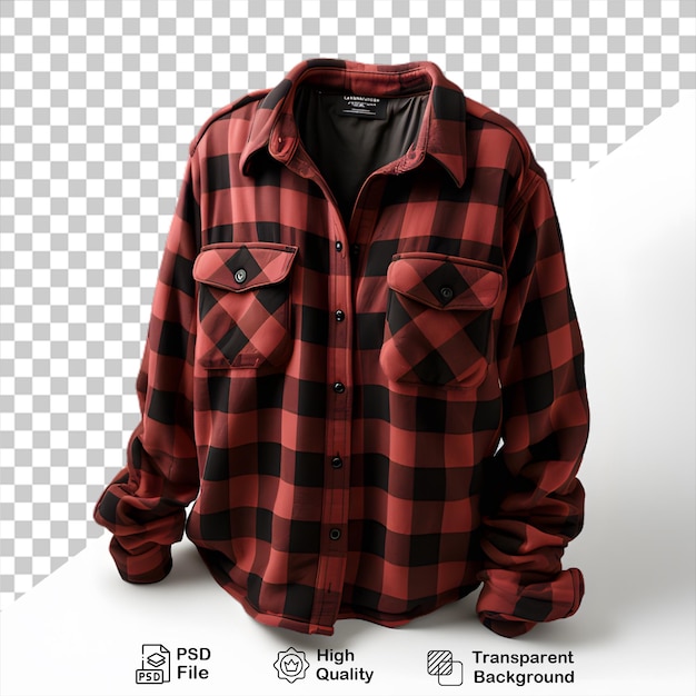 PSD lumberjack shirt on transparent background include png file