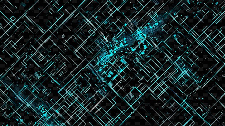 PSD luminous neon city maps glitched map texture material distor y2k texture shape background decor art