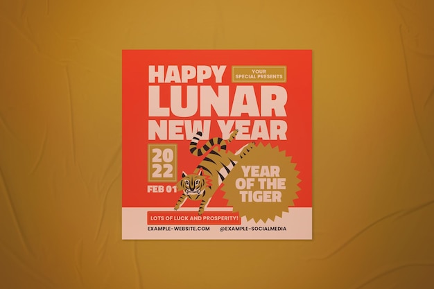 Lunar new year instagram post