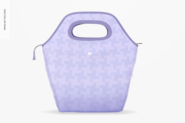 Lunch Bag Mockup, Front View