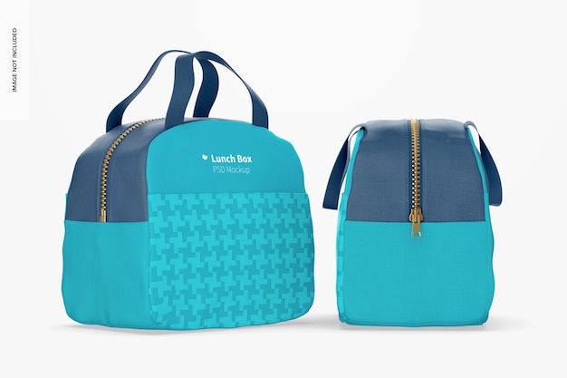 Lunch Bags with Front Pocket Mockup