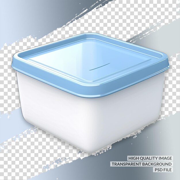 PSD scatola da pranzo 3d png clipart sfondo trasparente isolato