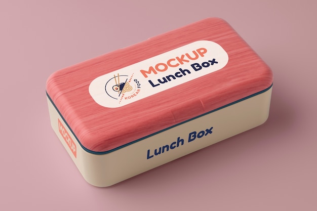 PSD lunch box for carrying food mockup