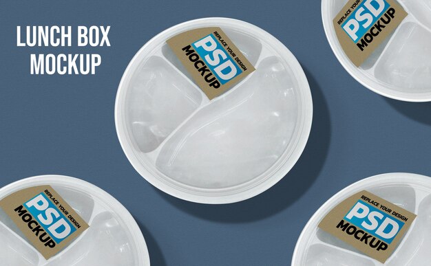 Lunch box mockup design