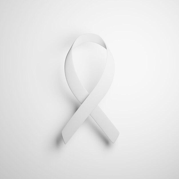 PSD lung cancer white ribbon