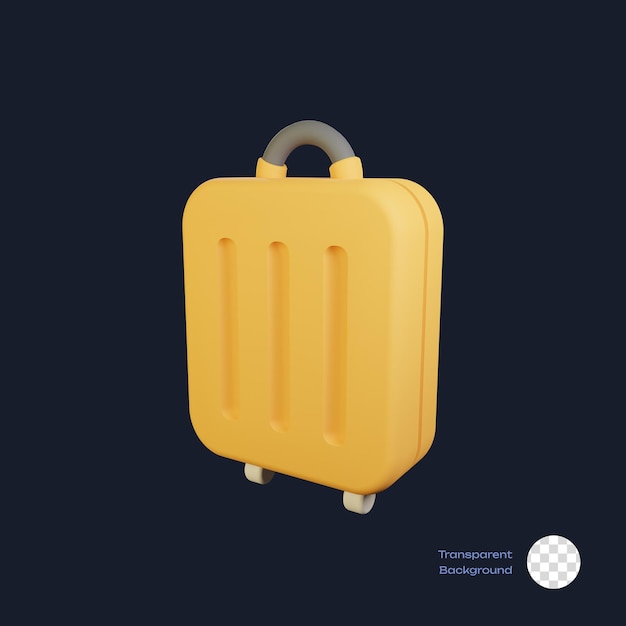 PSD lunggage travel 3d icon