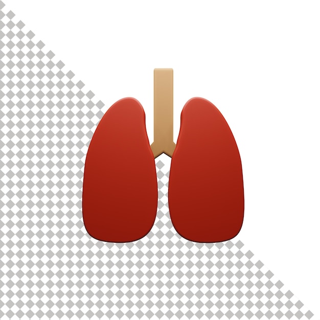 Lungs 3d icon