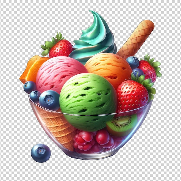 PSD luscious raspberry sorbet png