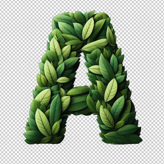 Lush Leafy Letters png