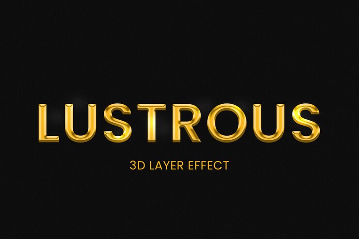 Lustrous Text Style Effect