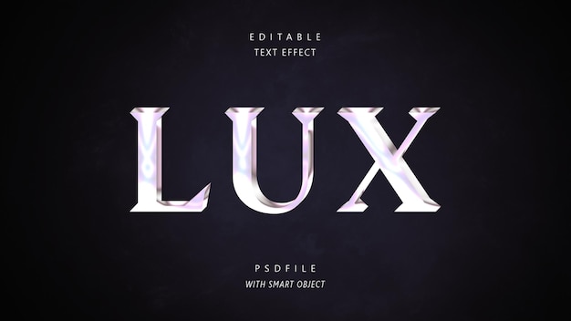 PSD lux text effect