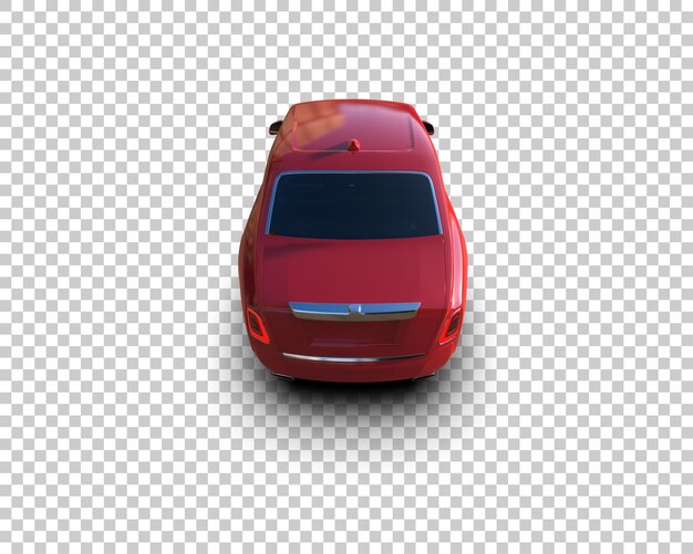 Luxe auto geïsoleerd op de achtergrond 3d rendering illustratie