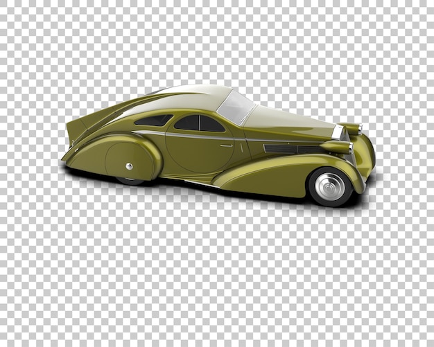 PSD luxe auto geïsoleerd op de achtergrond 3d rendering illustratie