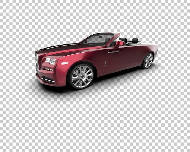 PSD luxe auto geïsoleerd op de achtergrond 3d rendering illustratie