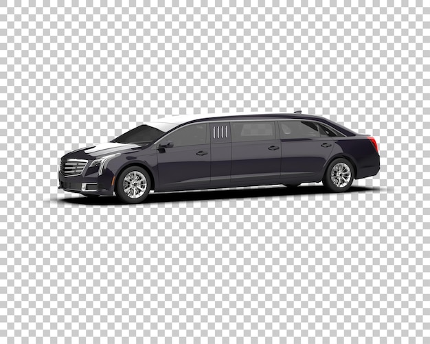 Luxe auto geïsoleerd op de achtergrond 3d rendering illustratie