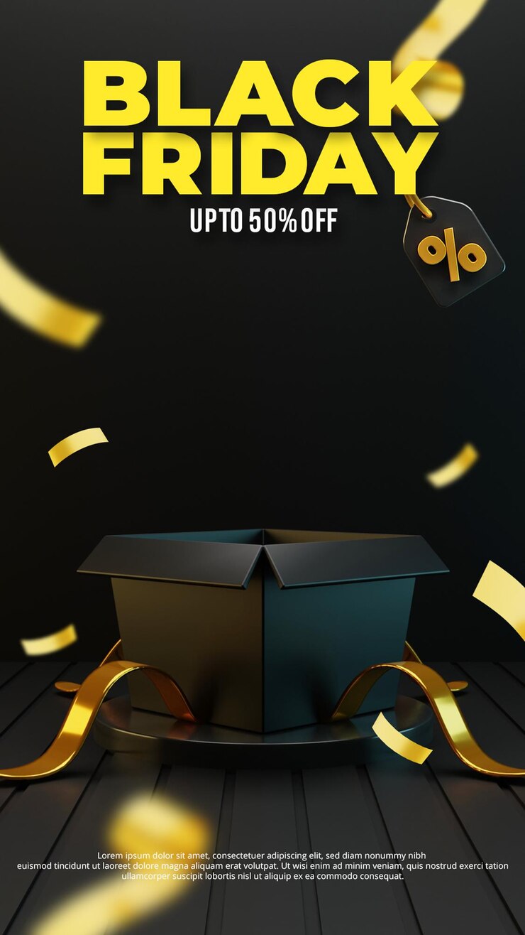Luxe black friday surprise box podiumdisplay