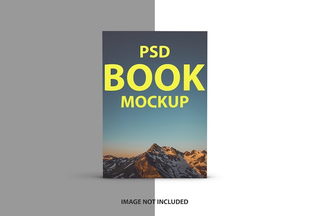 PSD luxe boekomslag mockup ontwerp geïsoleerd