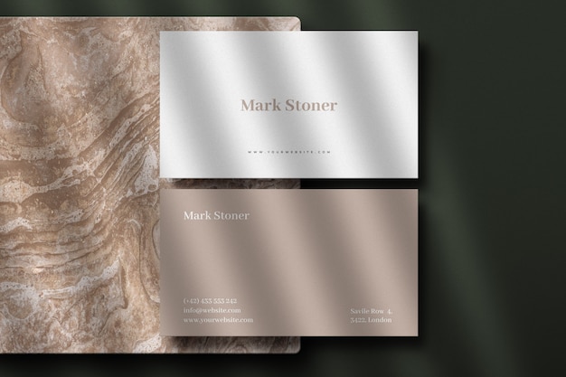 PSD luxe busienss card mockup