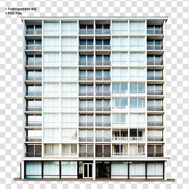 Luxe gebouw plein geïsoleerd op transparante achtergrond